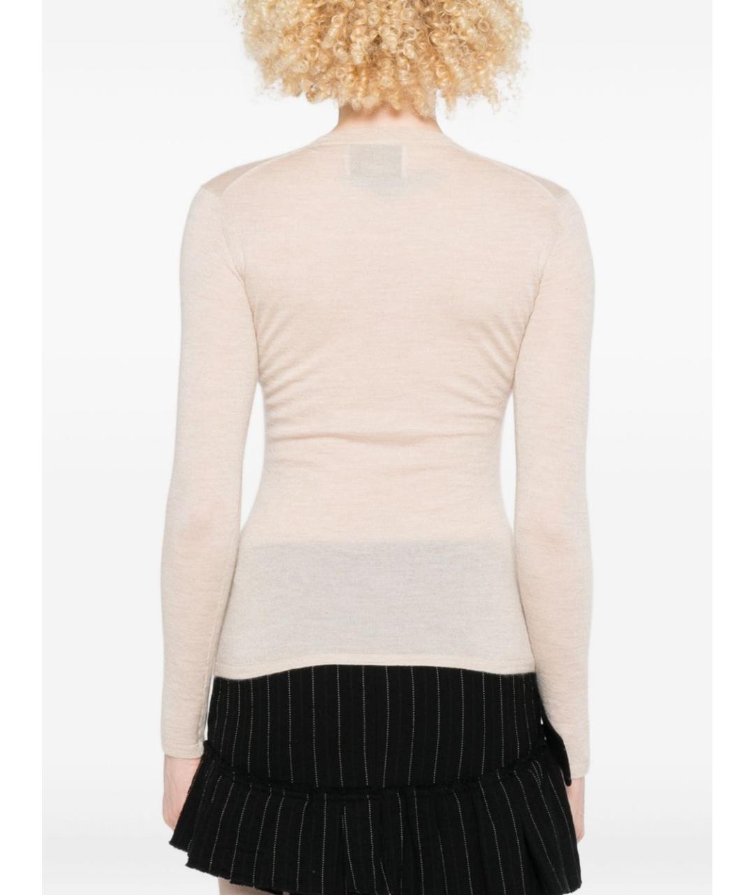 ISABEL MARANT Бежевый кашемировый джемпер / свитер, фото 3