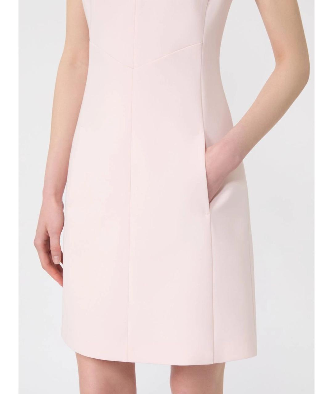 MAX MARA STUDIO Розовое ацетатное повседневное платье, фото 5