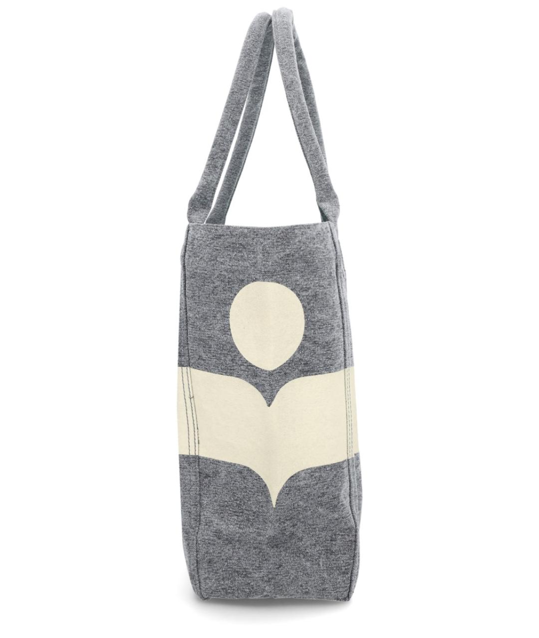 ISABEL MARANT Черная хлопковая сумка тоут, фото 2