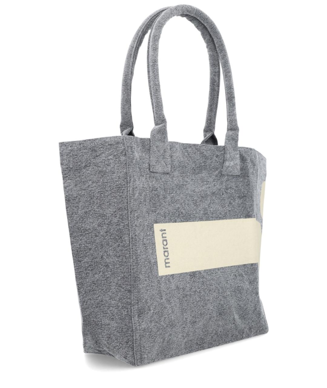 ISABEL MARANT Черная хлопковая сумка тоут, фото 4