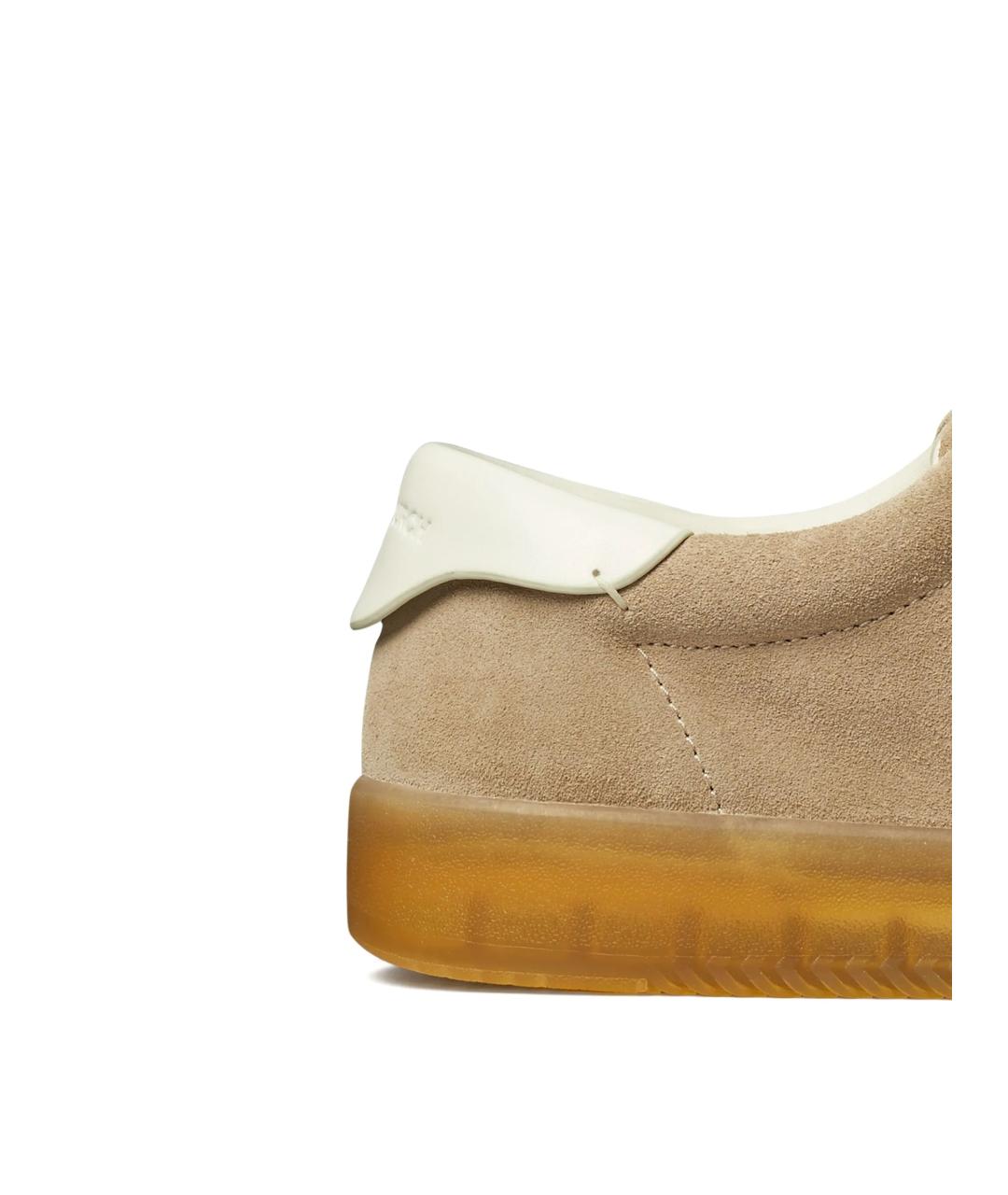 TORY BURCH Бежевые замшевые кеды, фото 3