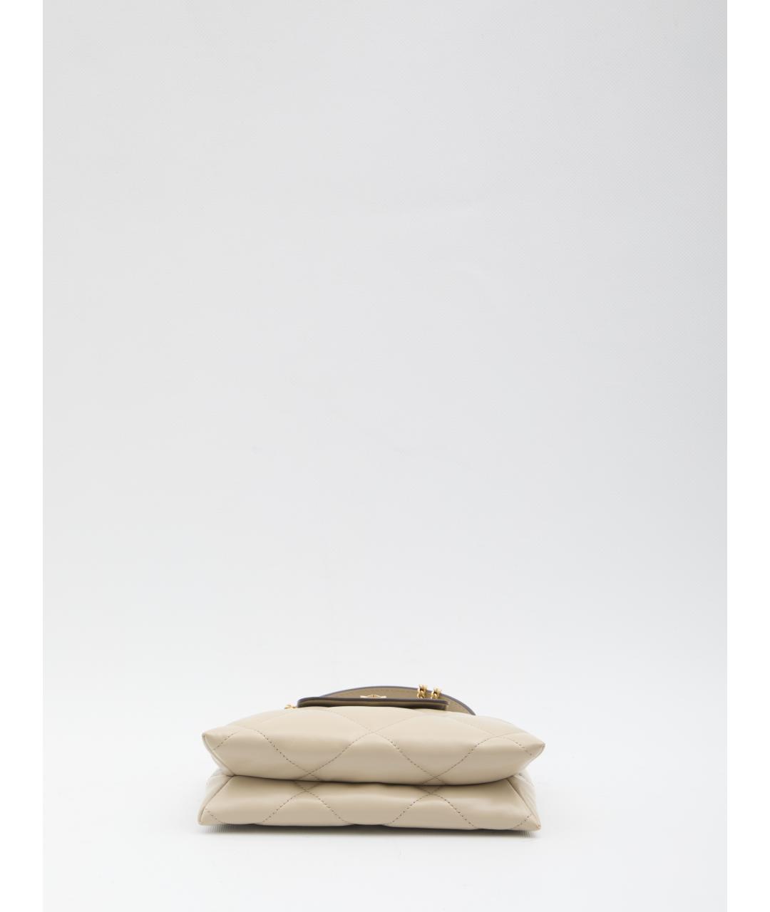 TORY BURCH Серая кожаная сумка через плечо, фото 3