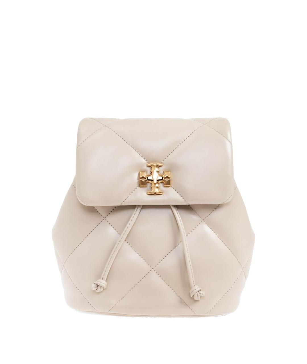 TORY BURCH Серый кожаный рюкзак, фото 1