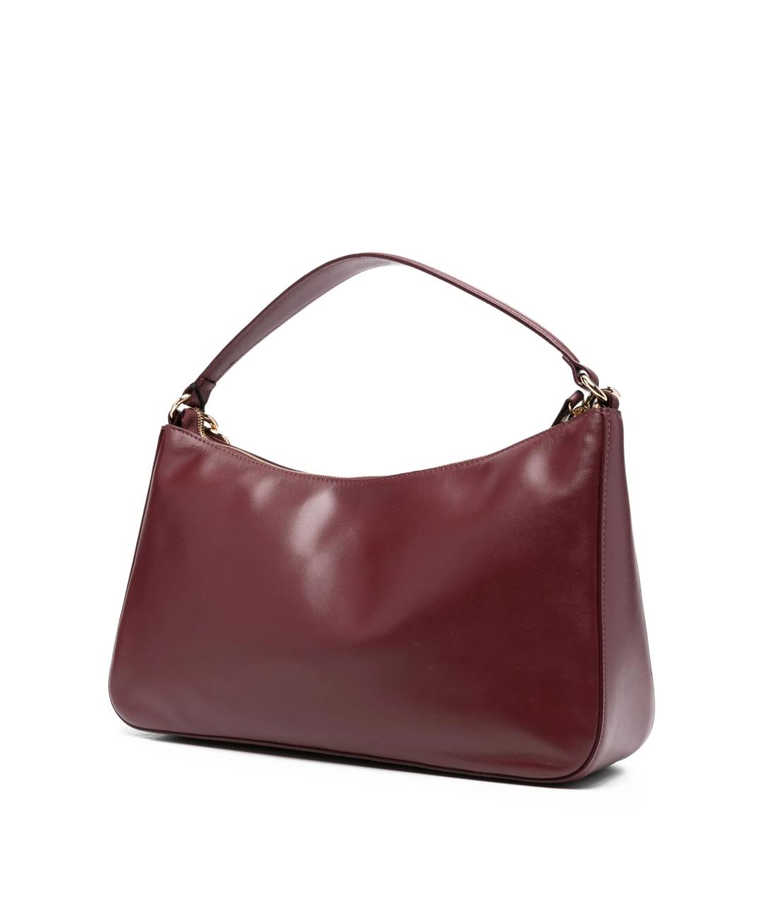 TWIN-SET Красная кожаная сумка через плечо, фото 2