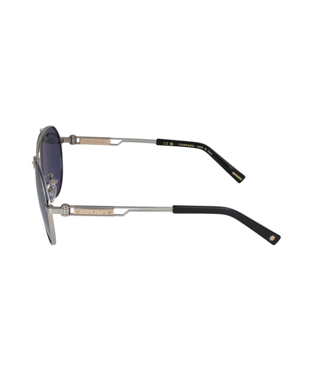 CHOPARD Серебряные металлические солнцезащитные очки, фото 3