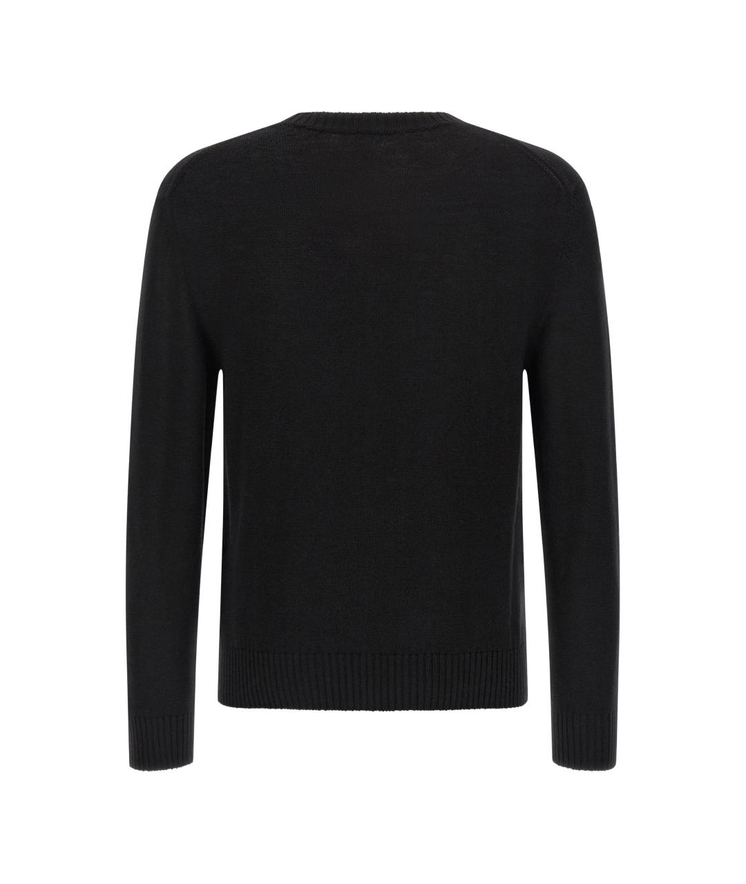 JIL SANDER Черный шерстяной джемпер / свитер, фото 2