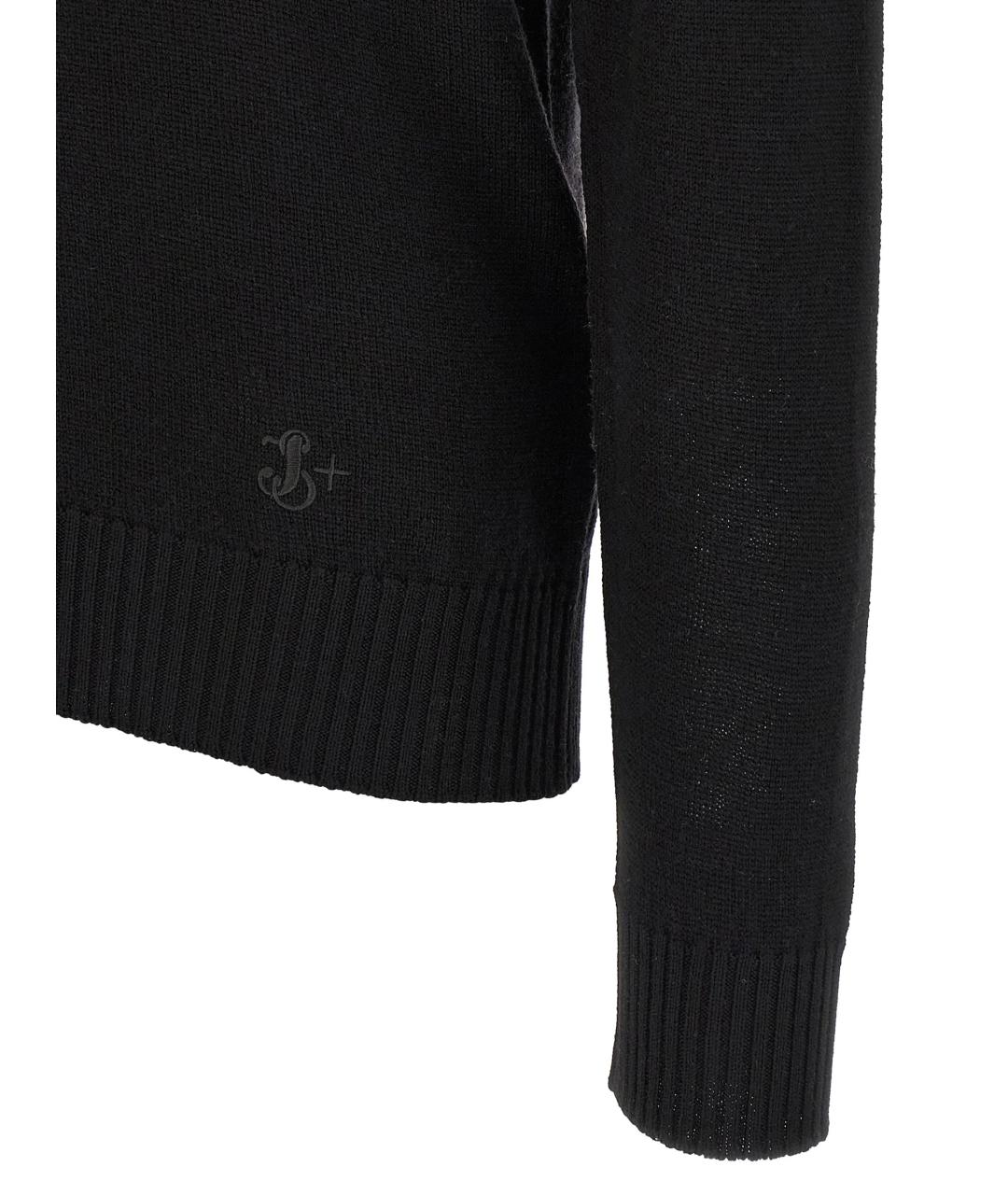 JIL SANDER Черный шерстяной джемпер / свитер, фото 4