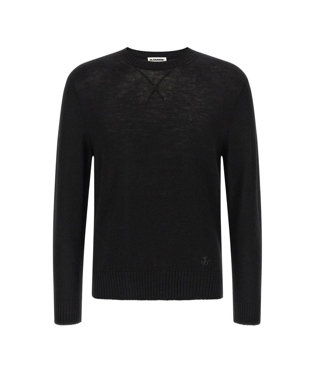JIL SANDER Черный шерстяной джемпер / свитер, фото 1
