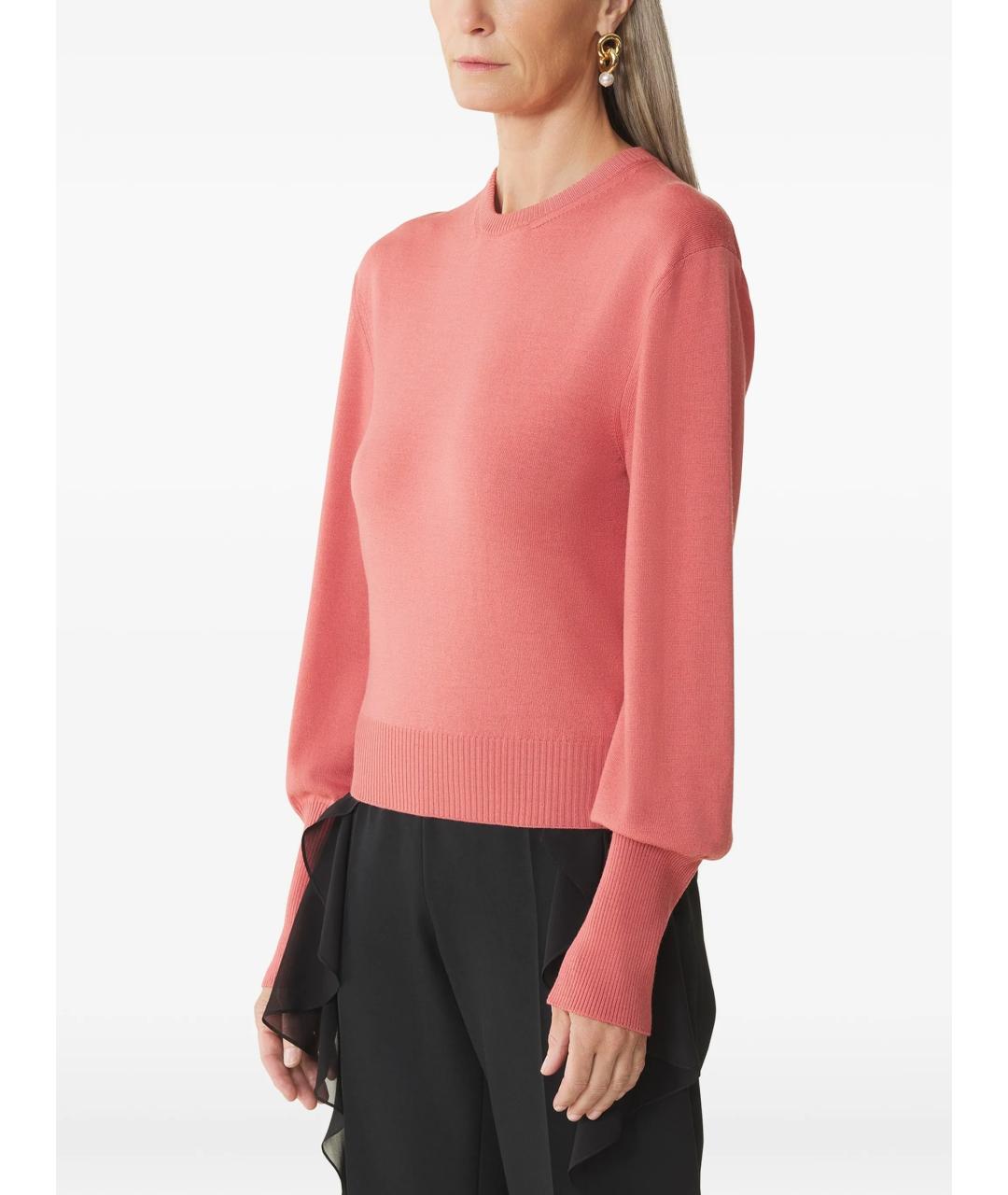 LANVIN Розовый шерстяной джемпер / свитер, фото 3