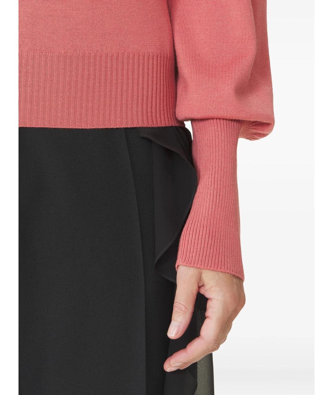 LANVIN Розовый шерстяной джемпер / свитер, фото 5