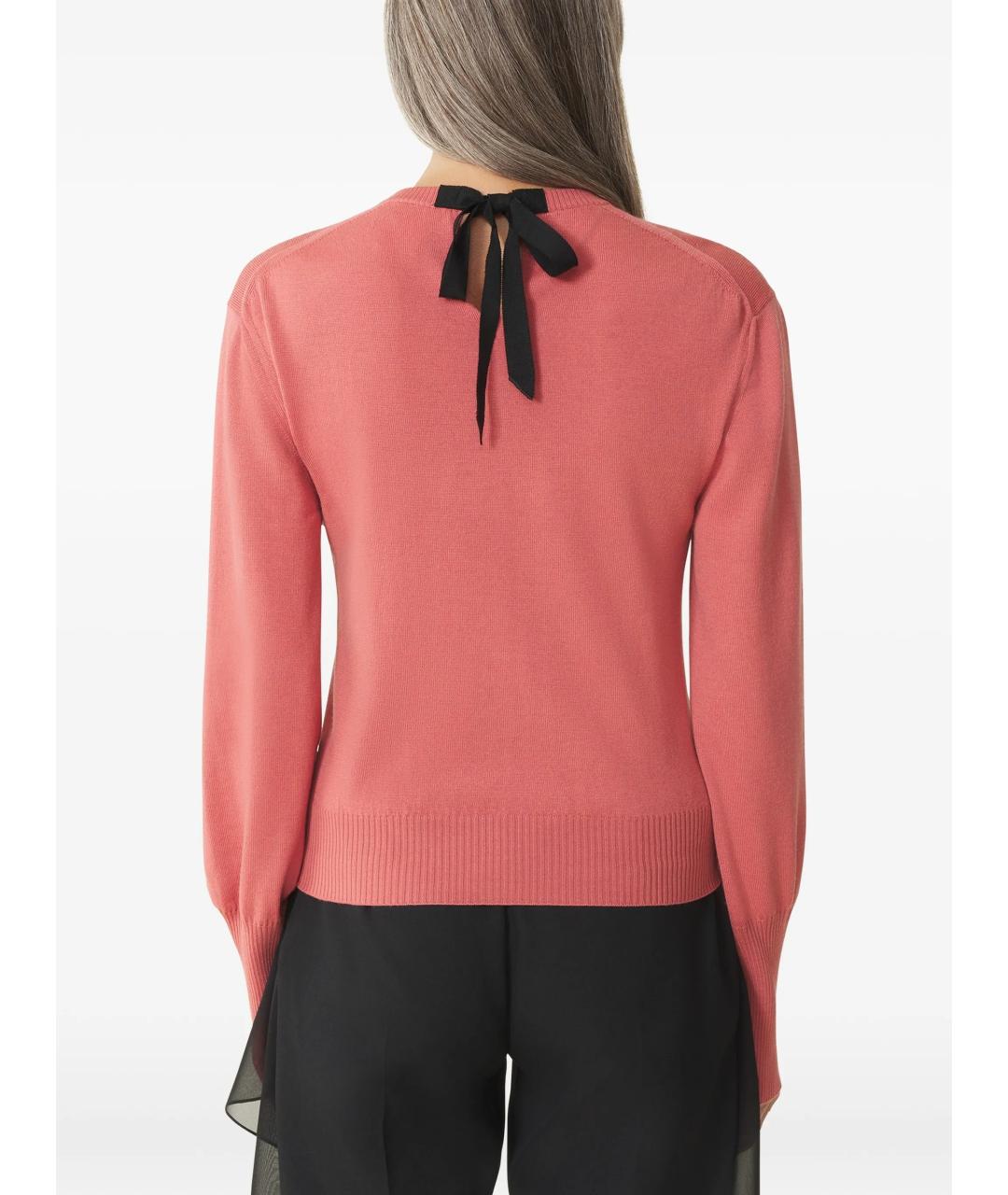 LANVIN Розовый шерстяной джемпер / свитер, фото 4