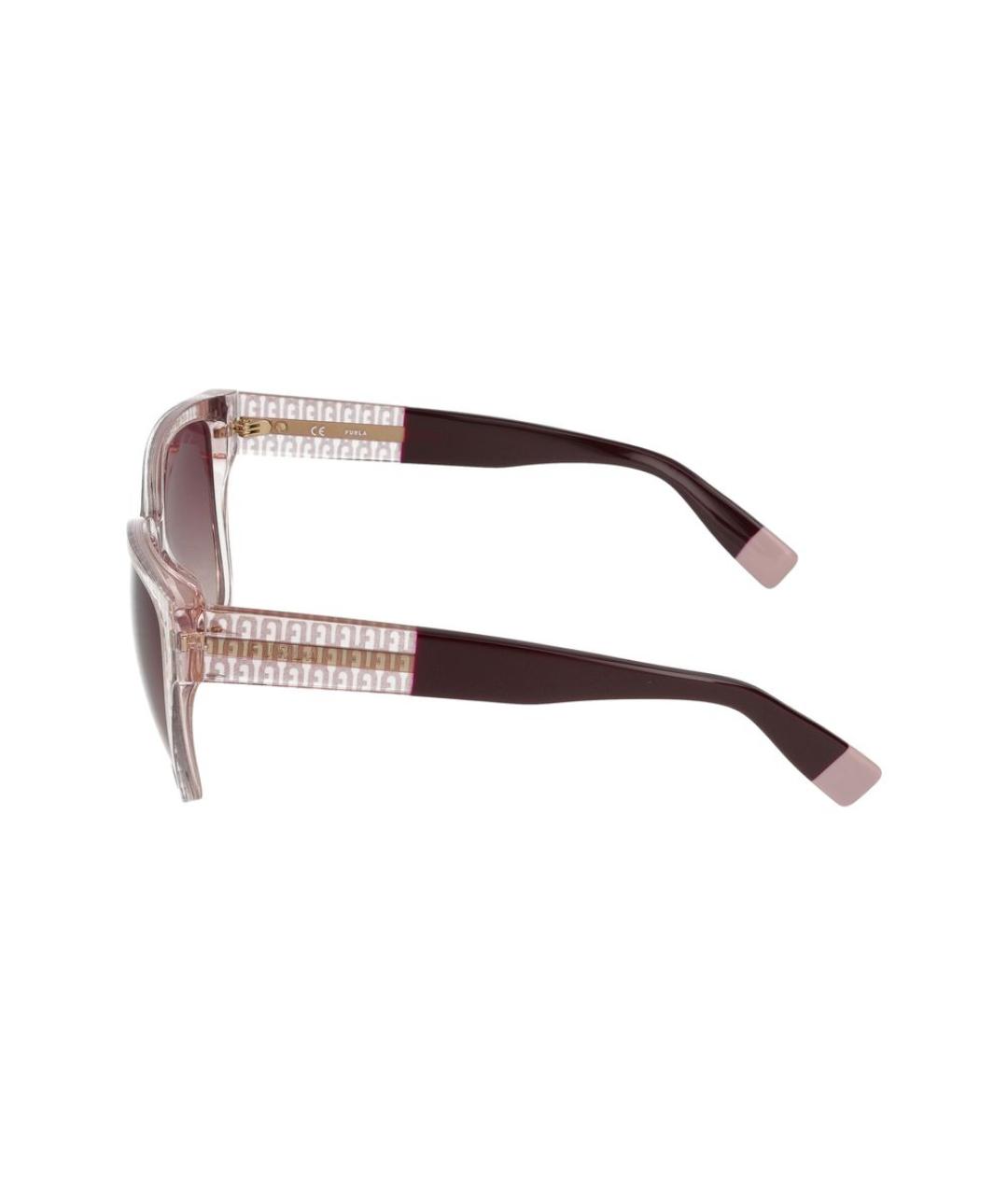FURLA Розовые пластиковые солнцезащитные очки, фото 3