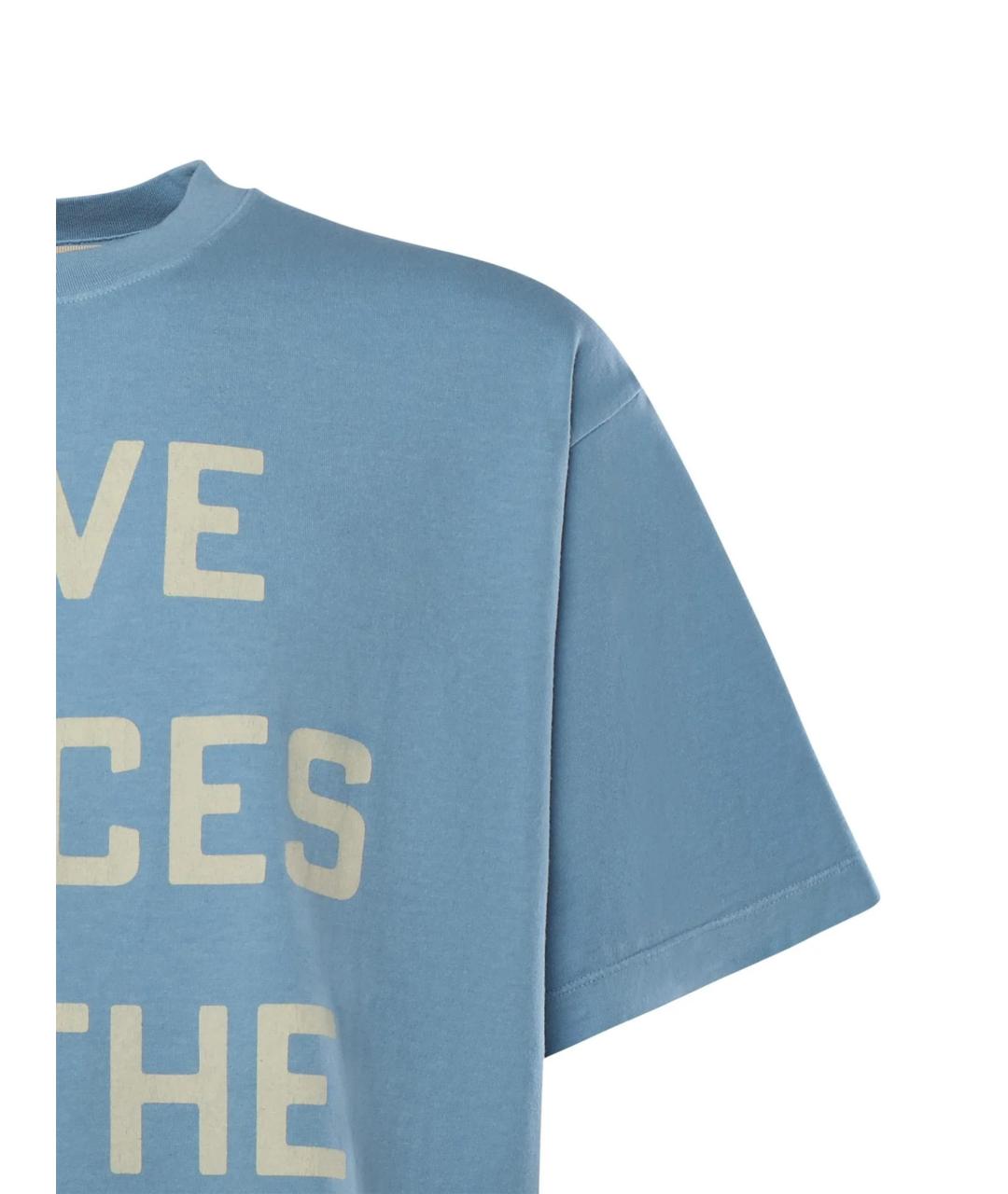 VALENTINO Синяя хлопковая футболка, фото 3