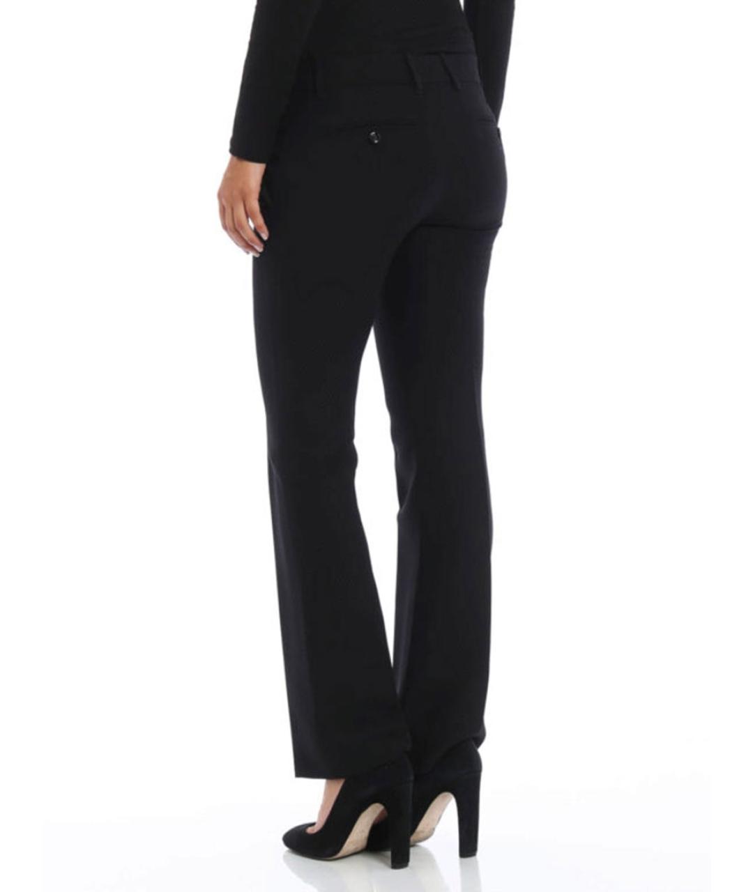 GUCCI Черные шерстяные прямые брюки, фото 3