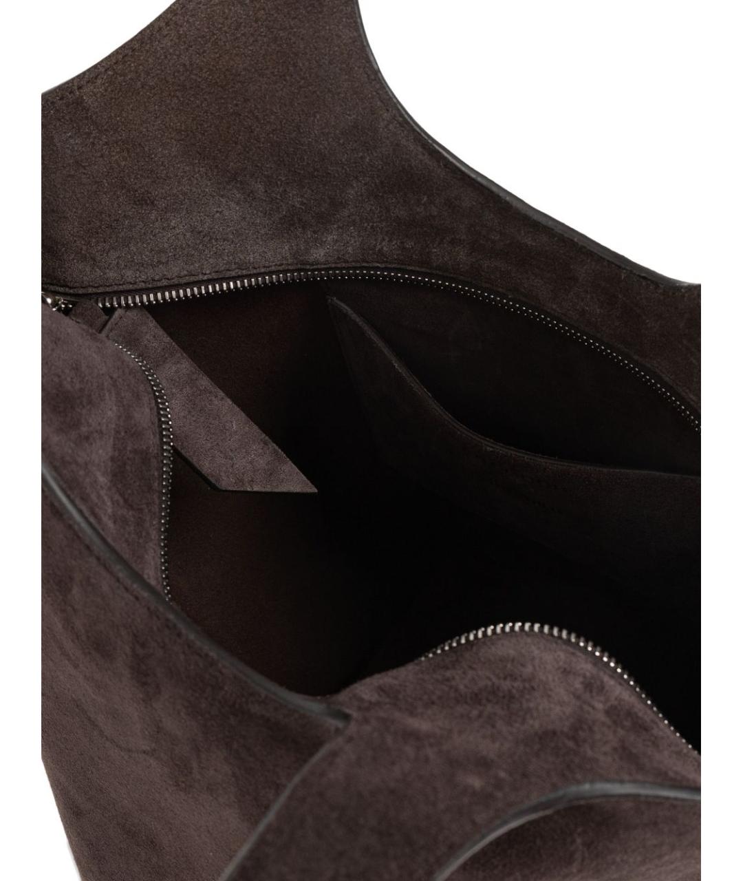 THE ATTICO Коричневая кожаная сумка тоут, фото 2