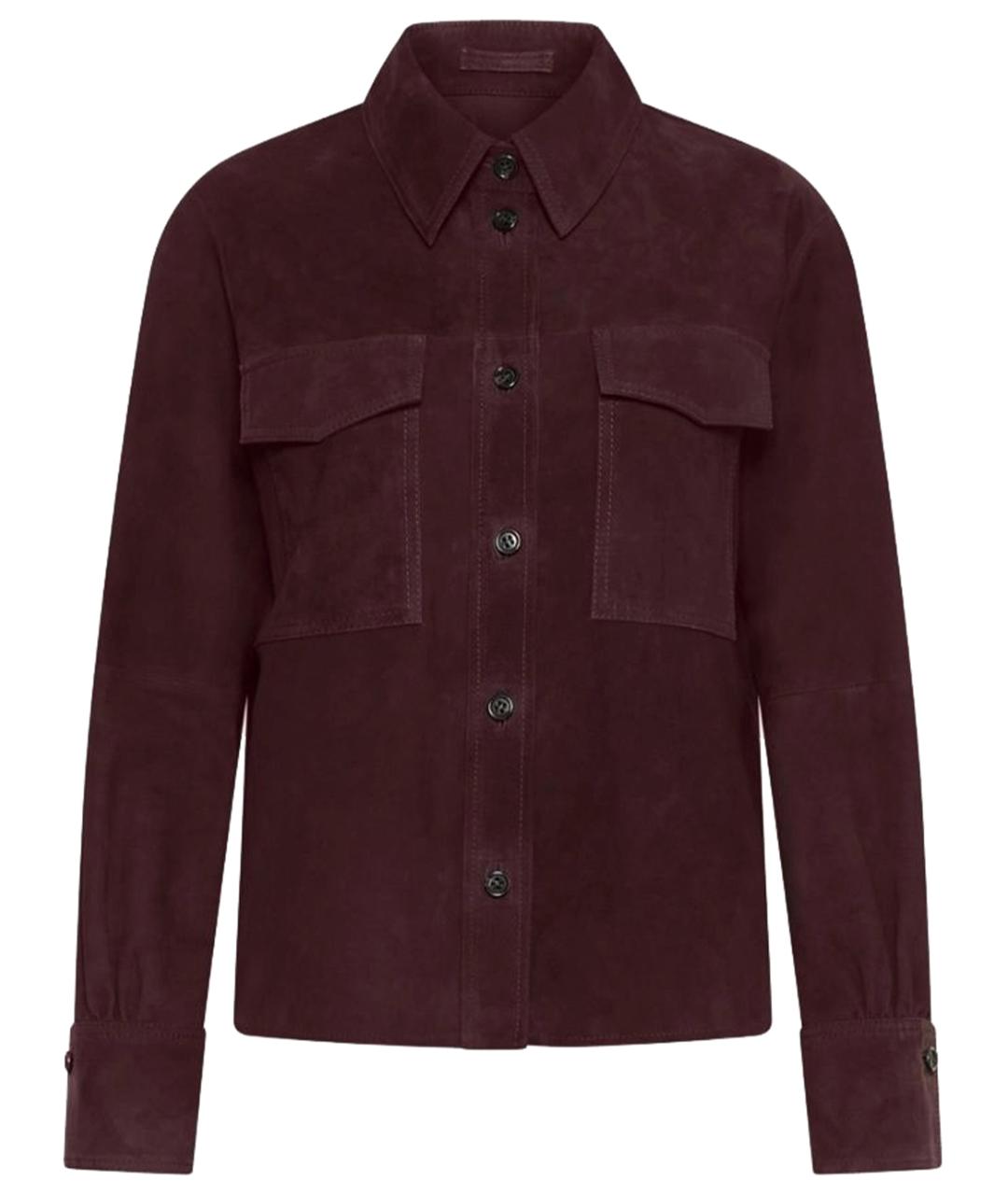 MARELLA Коричневая кожаная куртка, фото 1