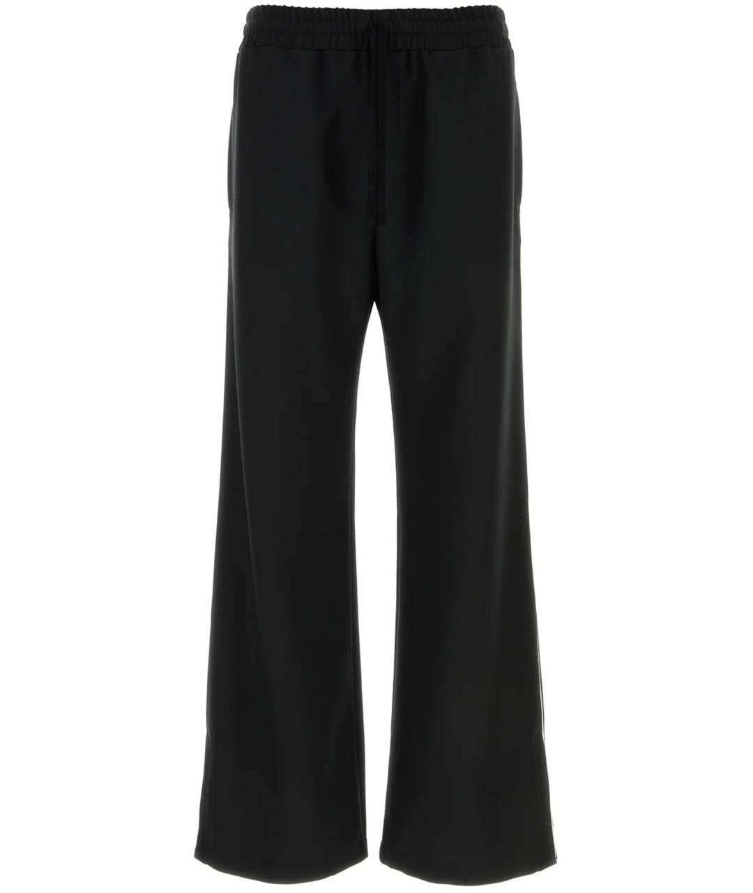 VALENTINO Черные полиэстеровые повседневные брюки, фото 1