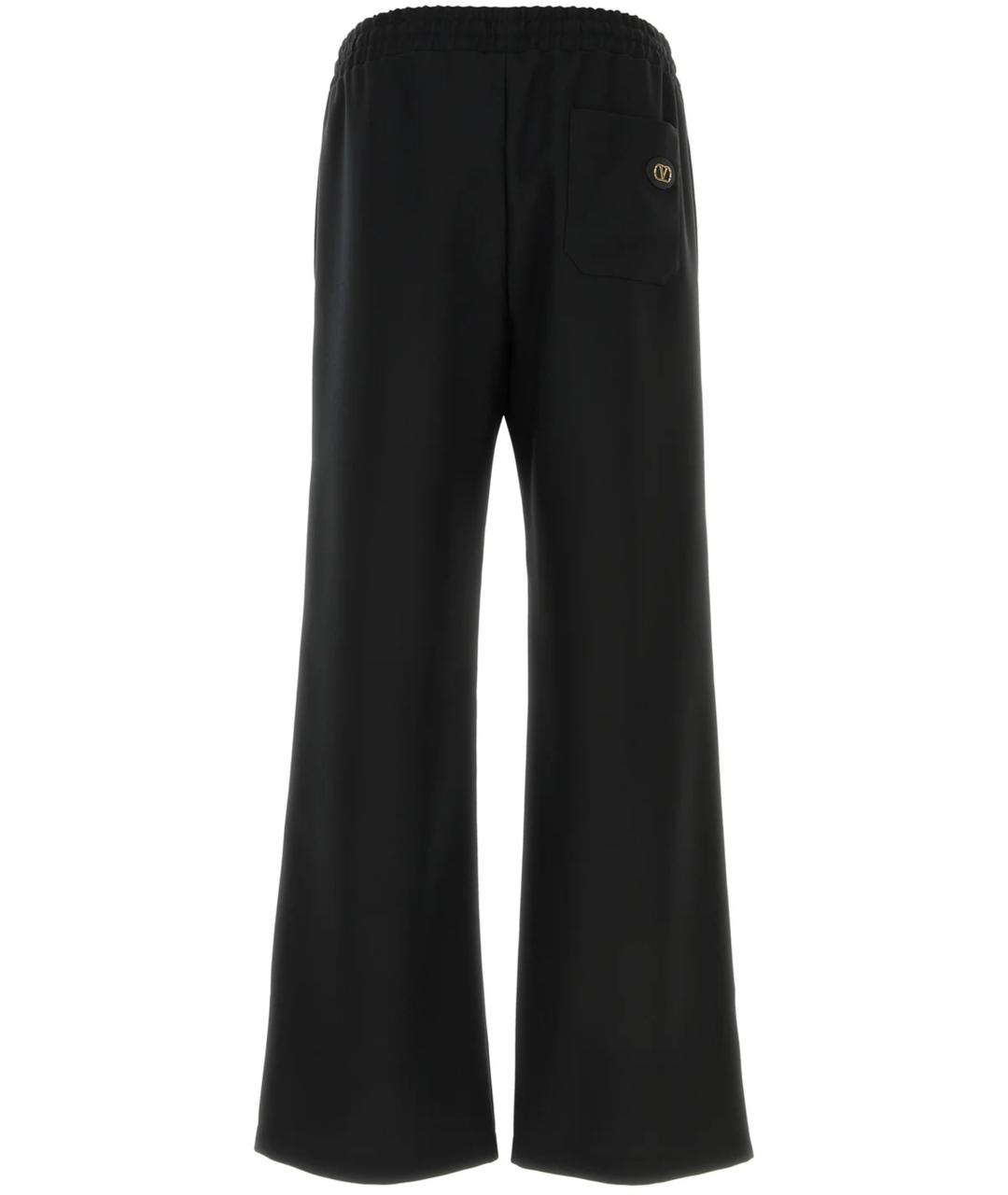 VALENTINO Черные полиэстеровые повседневные брюки, фото 2