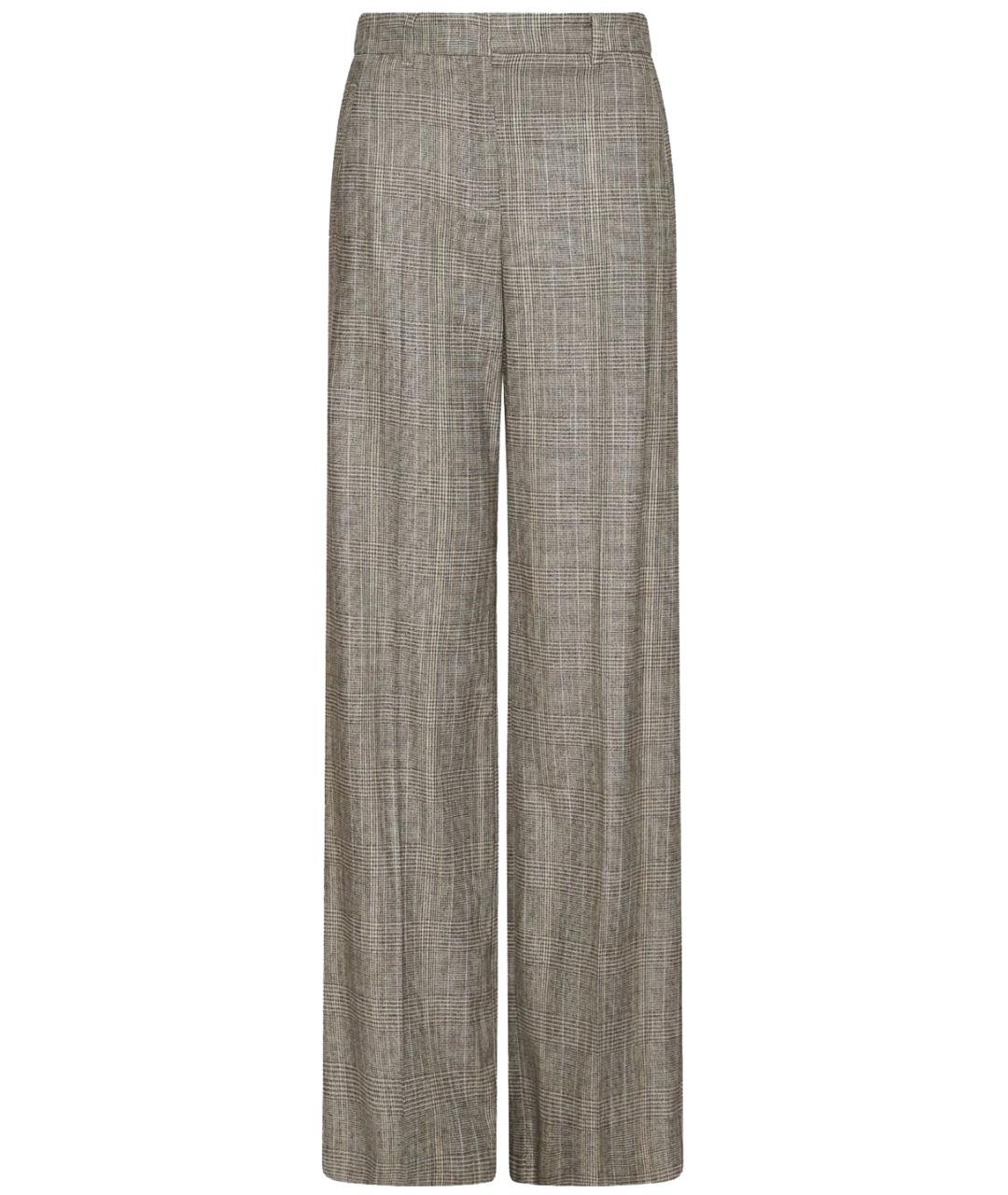 MARELLA Серые вискозные прямые брюки, фото 1