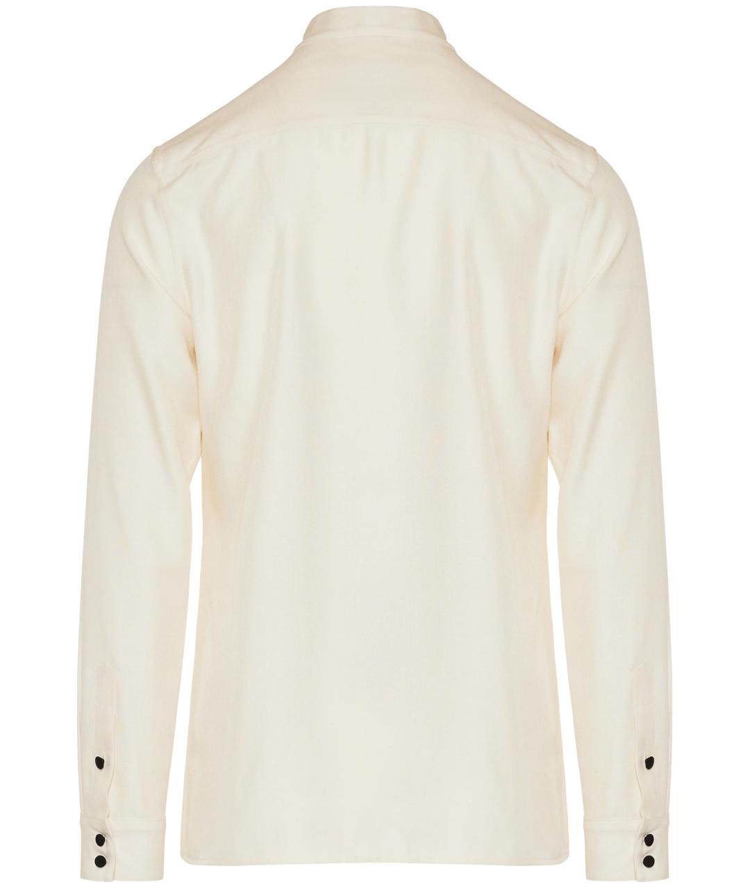 VALENTINO Бежевая шелковая кэжуал рубашка, фото 2
