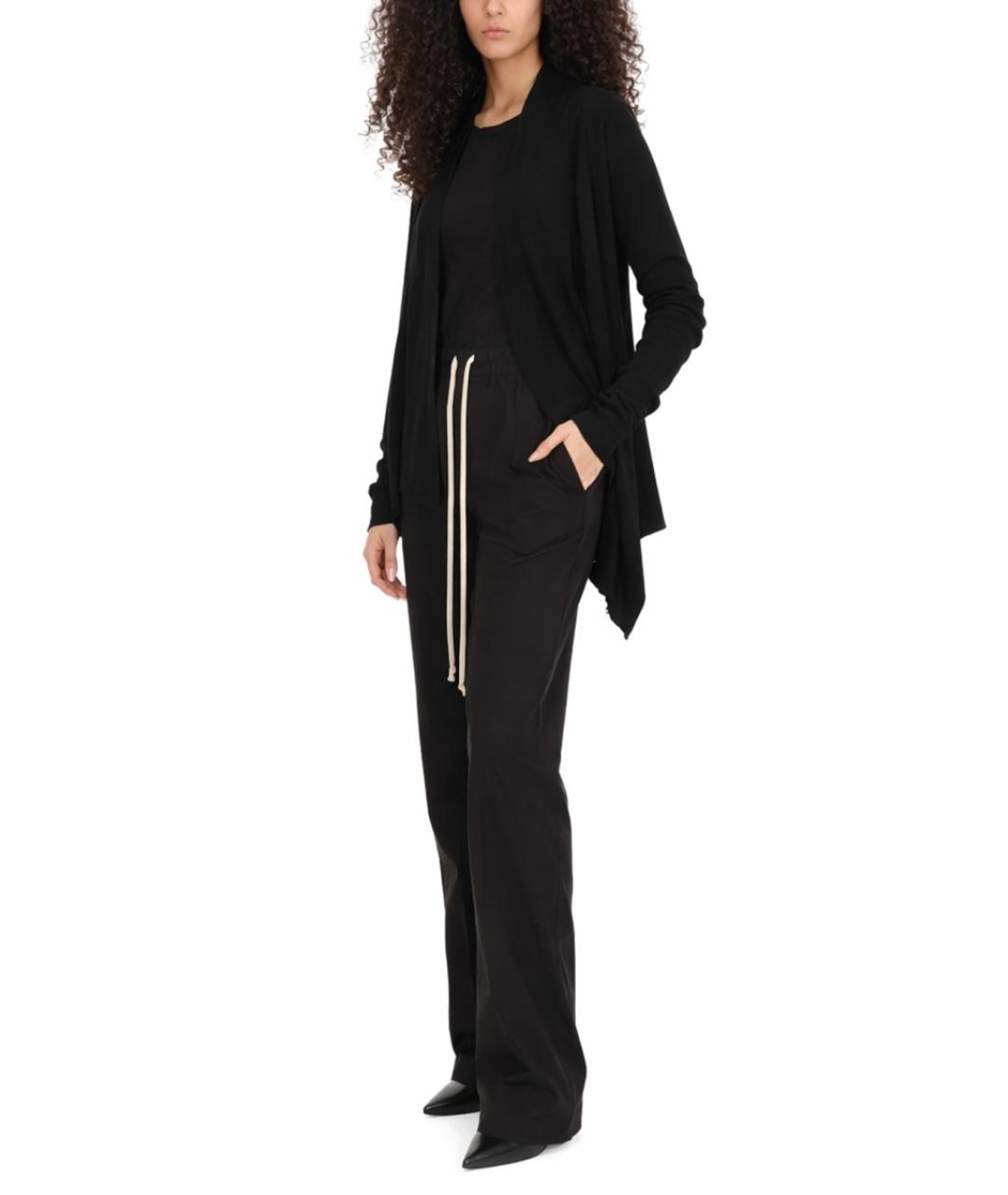 RICK OWENS Черный шерстяной кардиган, фото 4