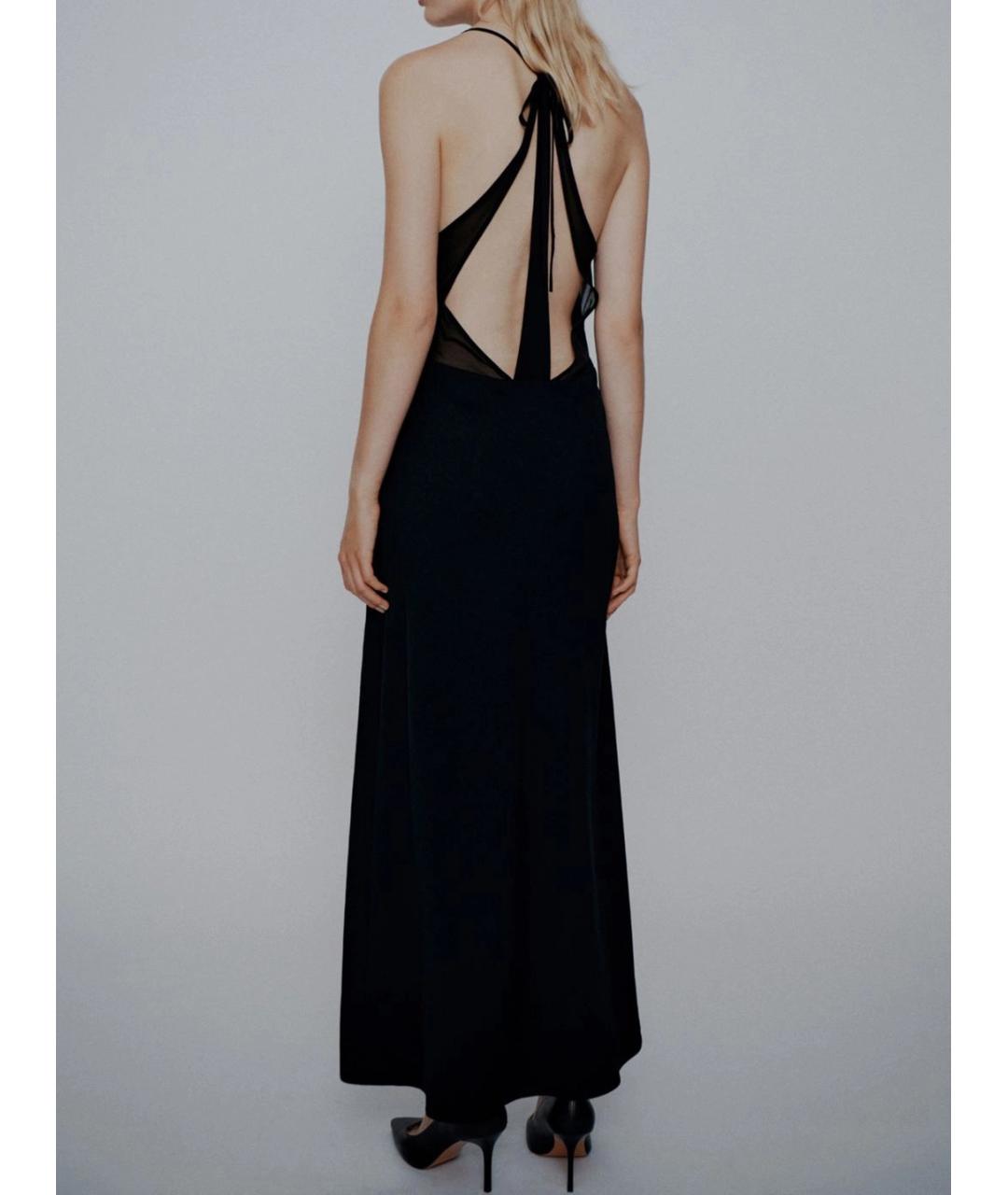 MARELLA Черное полиэстеровое вечернее платье, фото 3