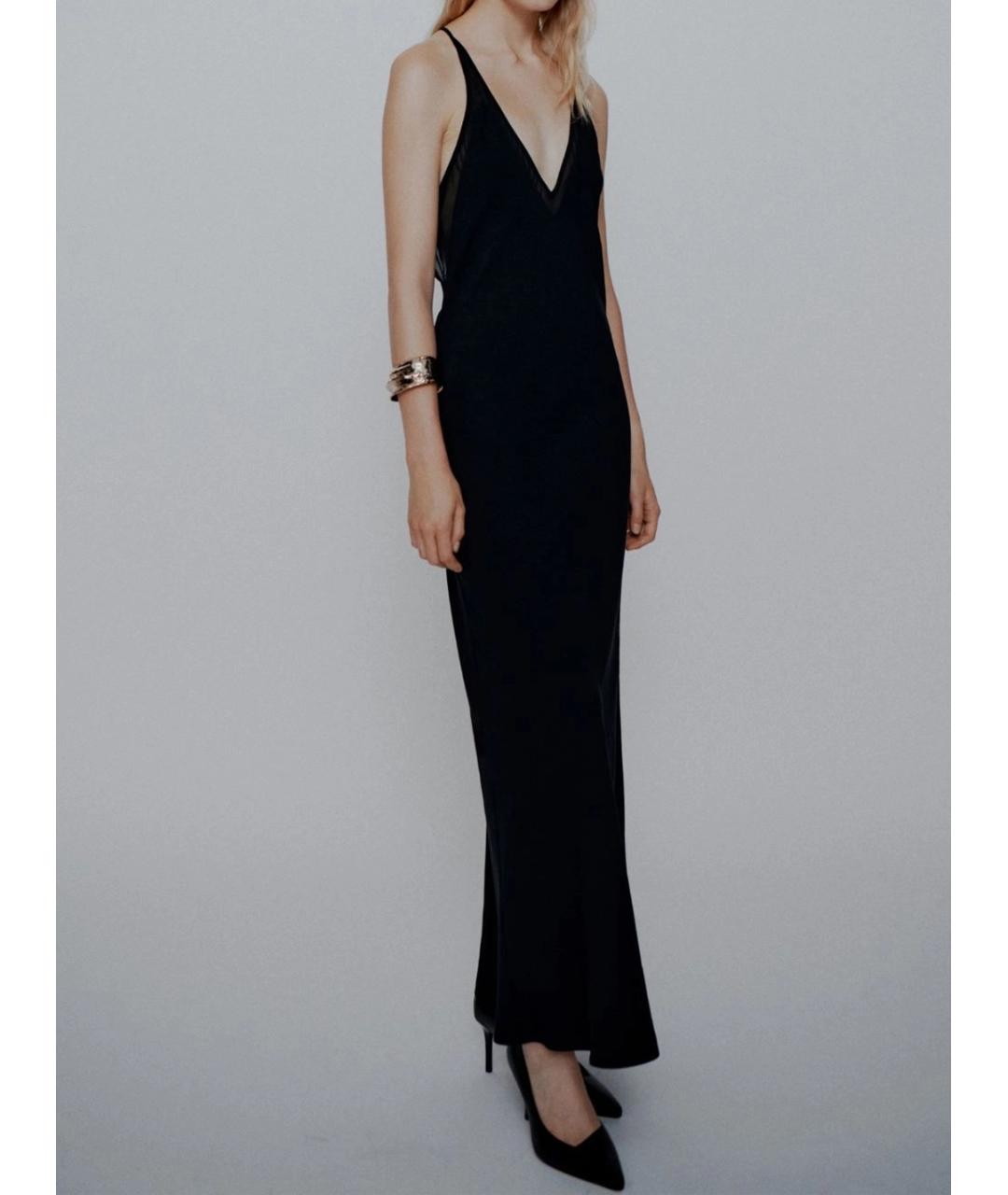 MARELLA Черное полиэстеровое вечернее платье, фото 2