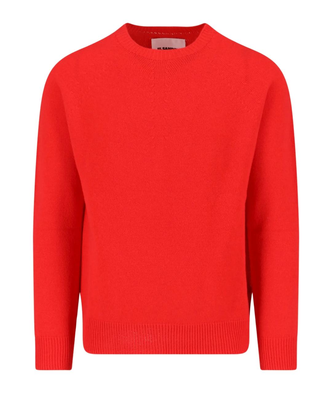 JIL SANDER Красный шерстяной джемпер / свитер, фото 1