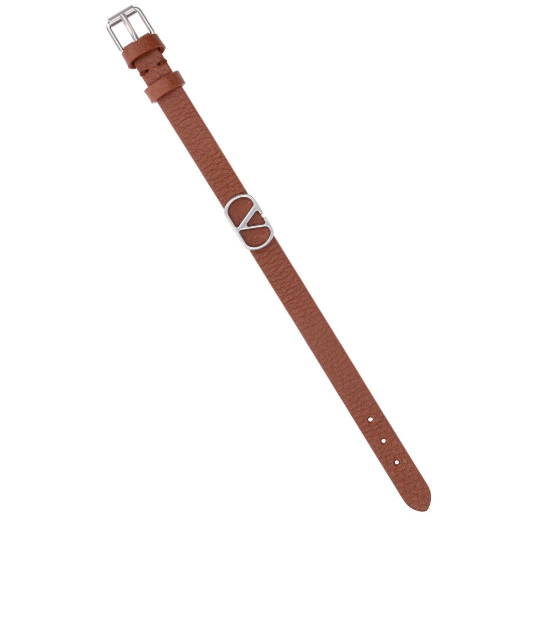 VALENTINO Красный кожаный браслет, фото 3