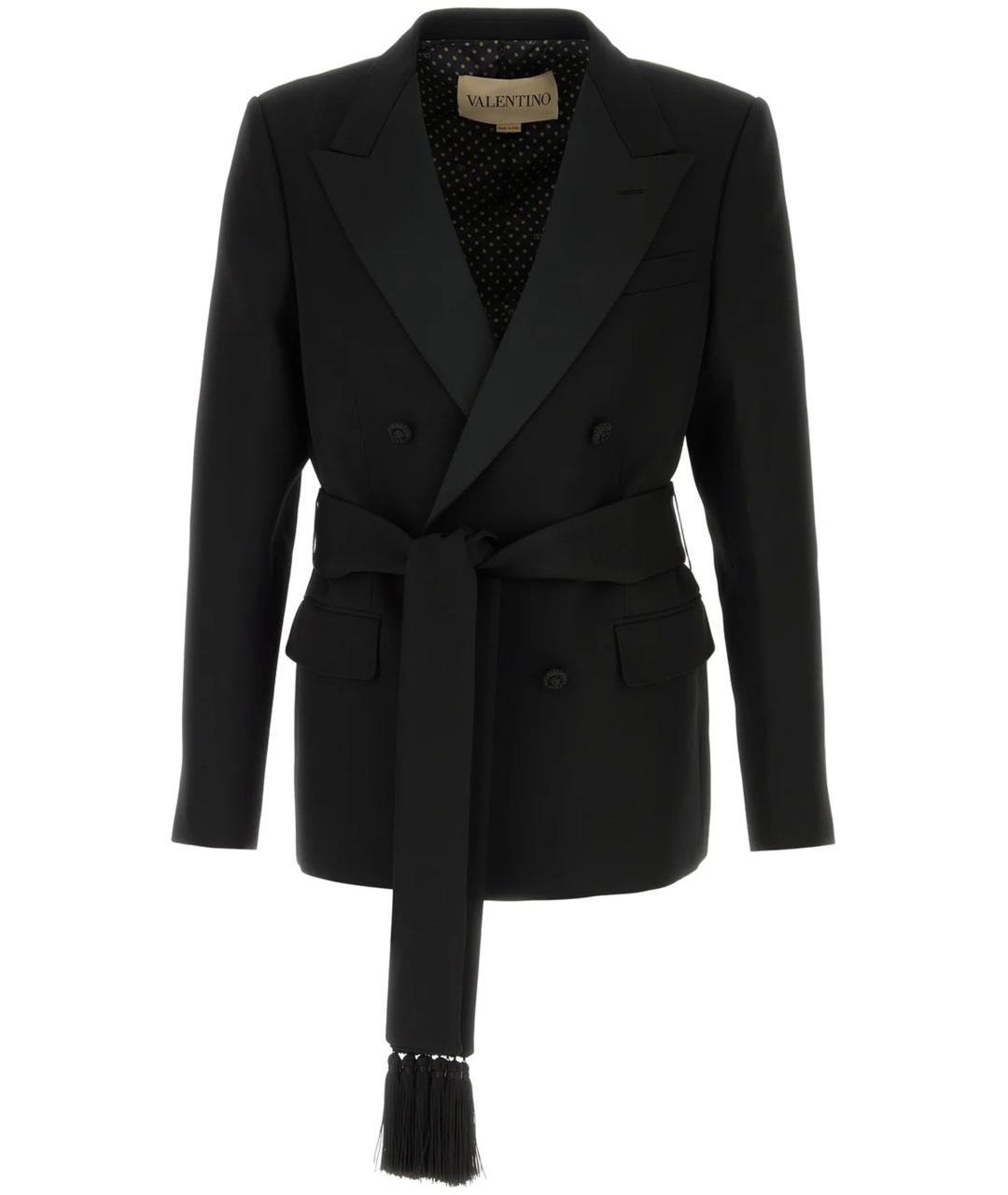 VALENTINO Черный вискозный пиджак, фото 1