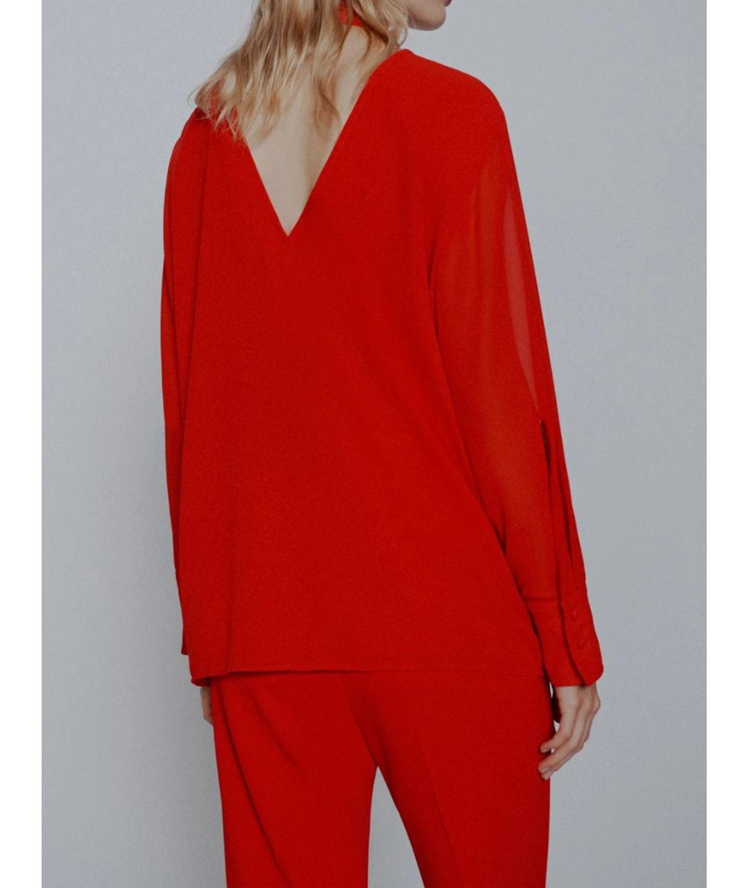 MARELLA Красная полиэстеровая блузы, фото 3