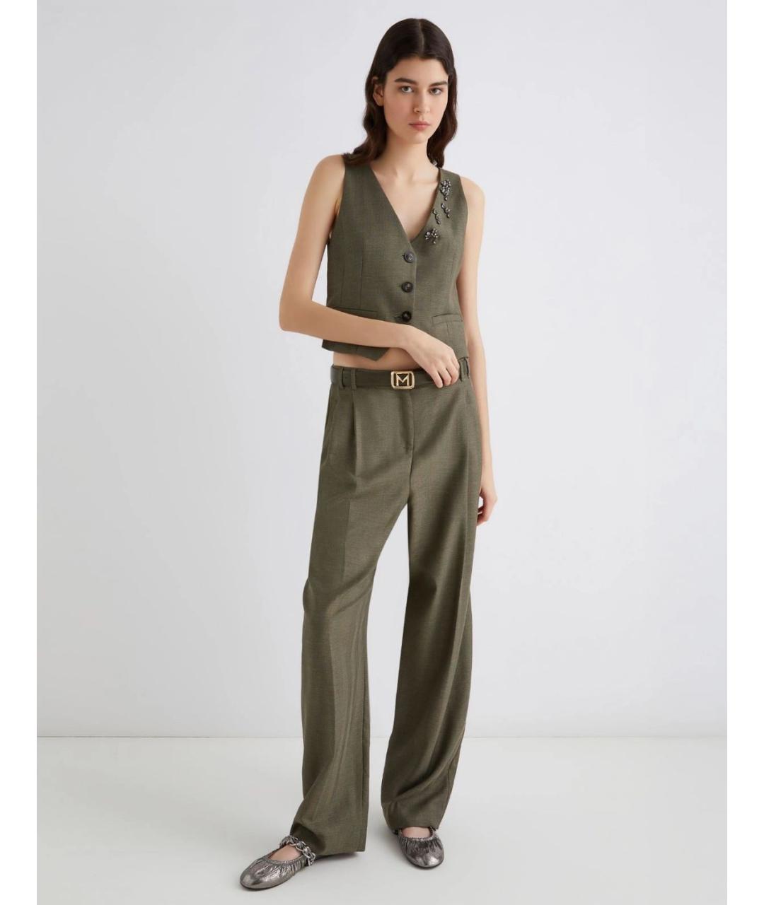 MARELLA Зеленый шерстяной жилет, фото 5