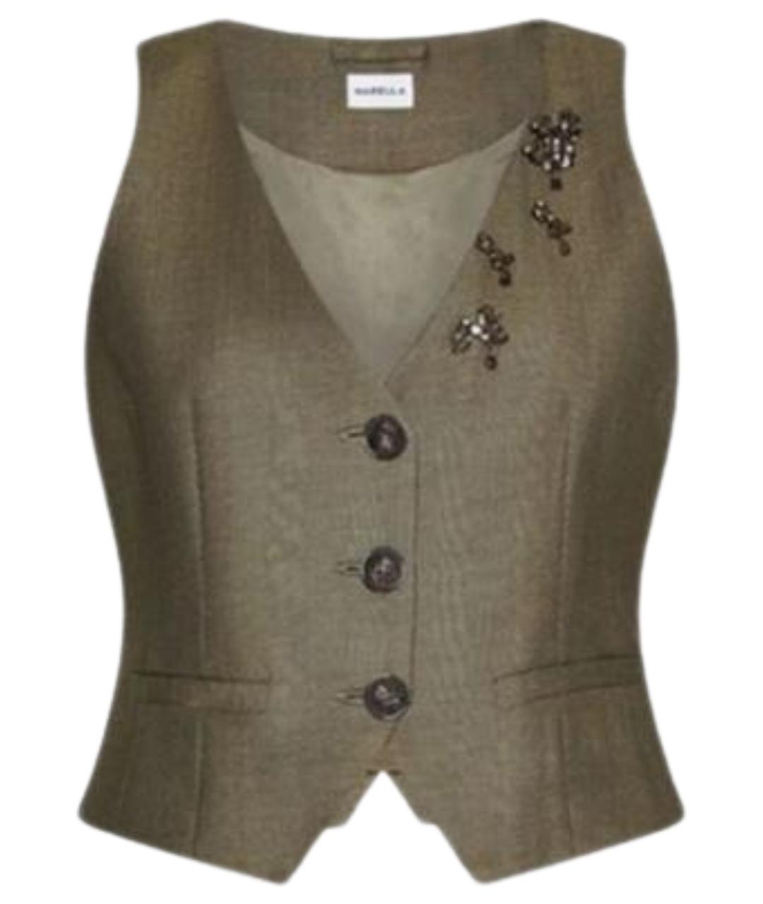 MARELLA Зеленый шерстяной жилет, фото 1
