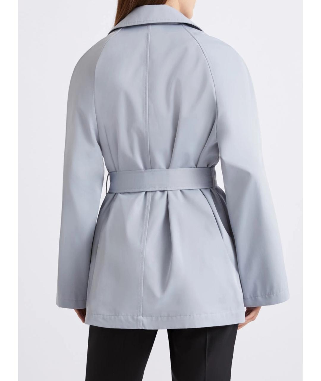 MARELLA Синий полиэстеровый тренч/плащ, фото 3