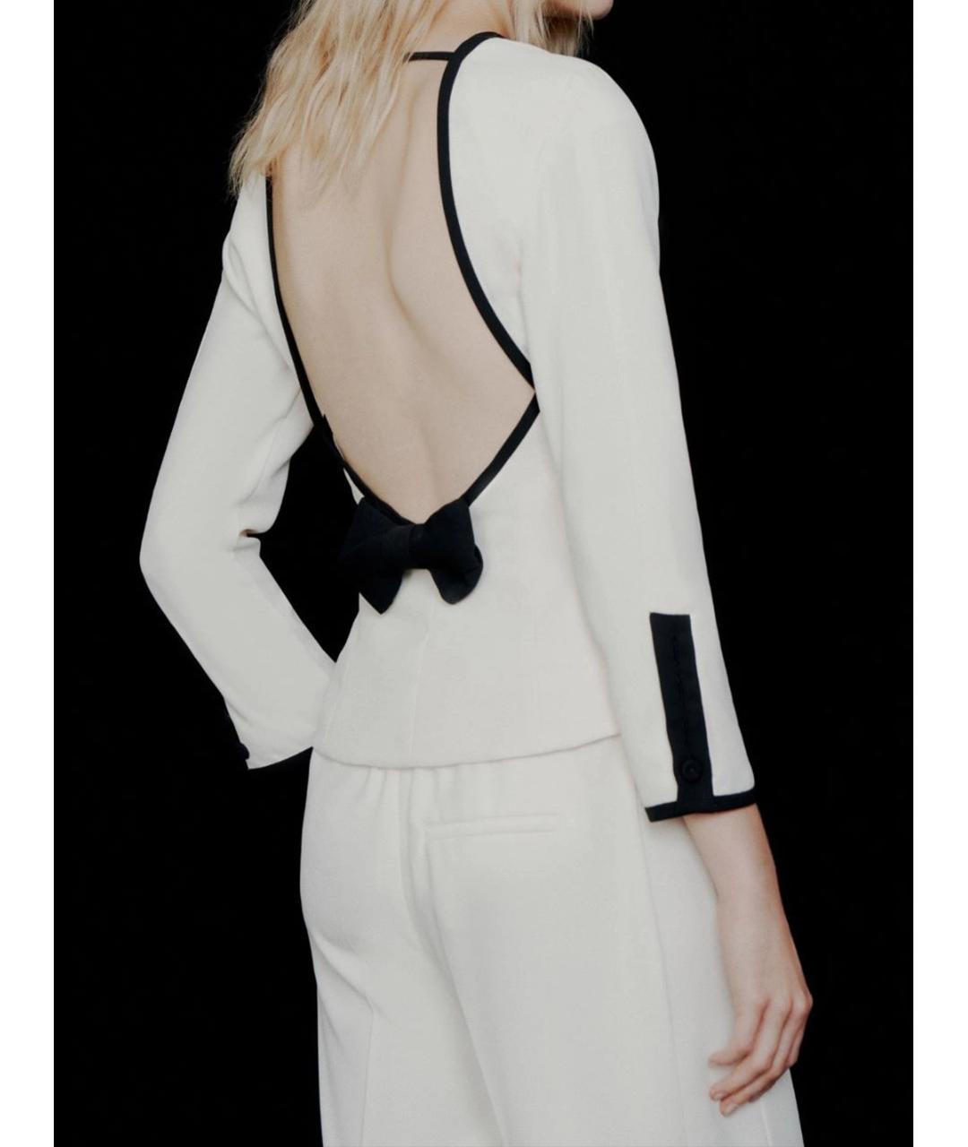 MARELLA Белый полиэстеровый джемпер / свитер, фото 3