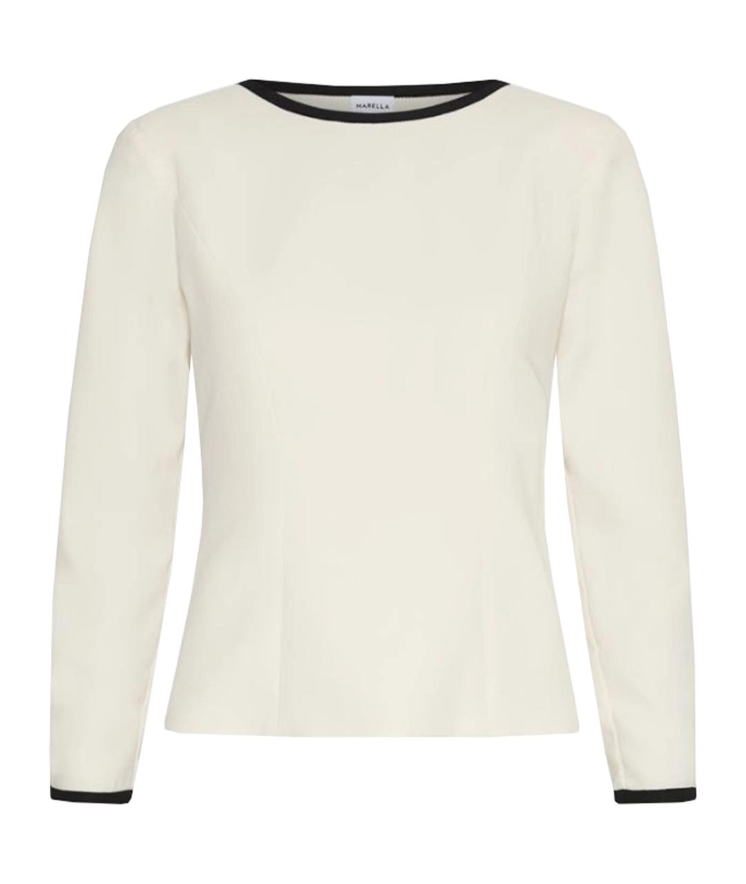 MARELLA Белый полиэстеровый джемпер / свитер, фото 1