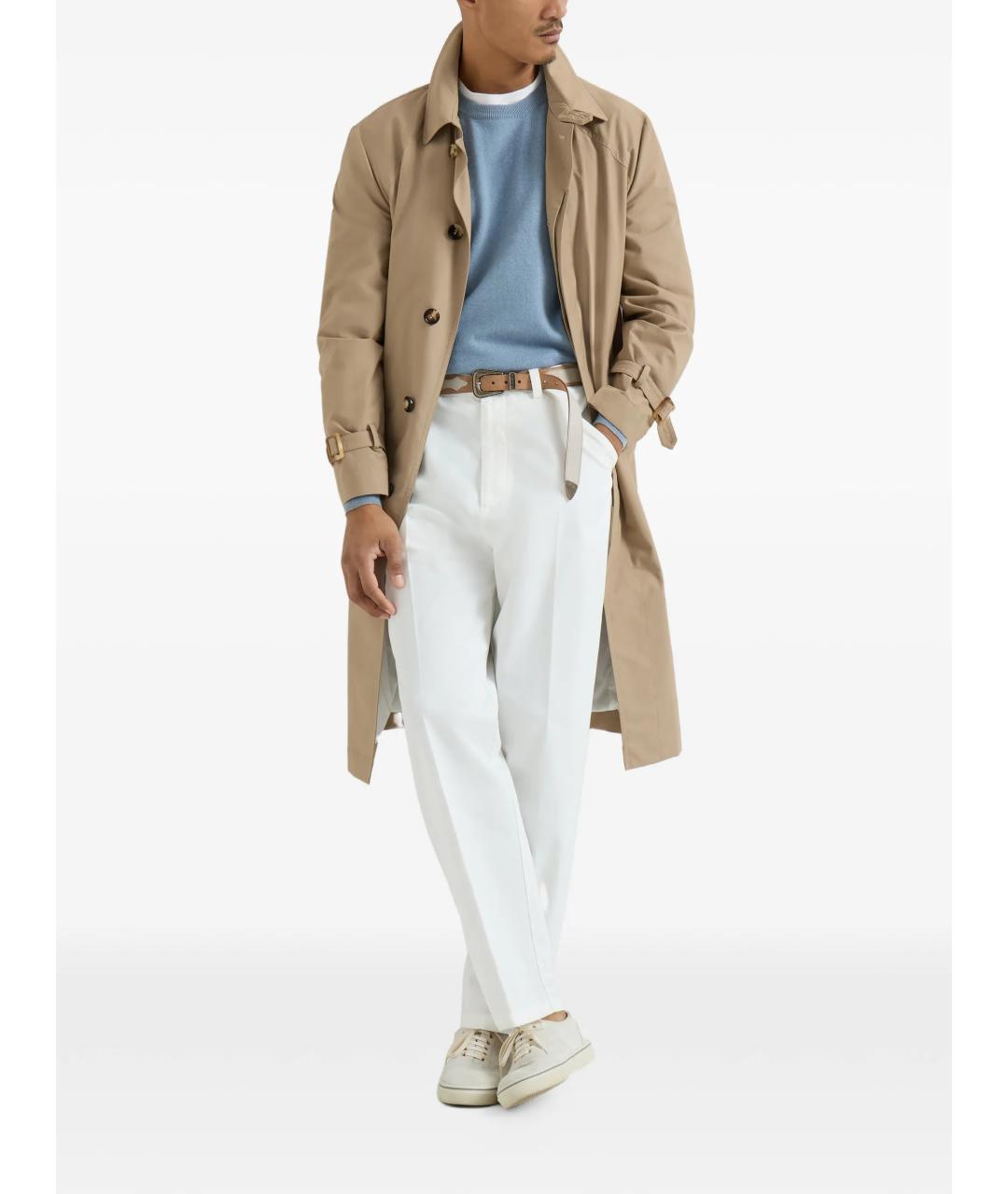 BRUNELLO CUCINELLI Голубой кашемировый джемпер / свитер, фото 2