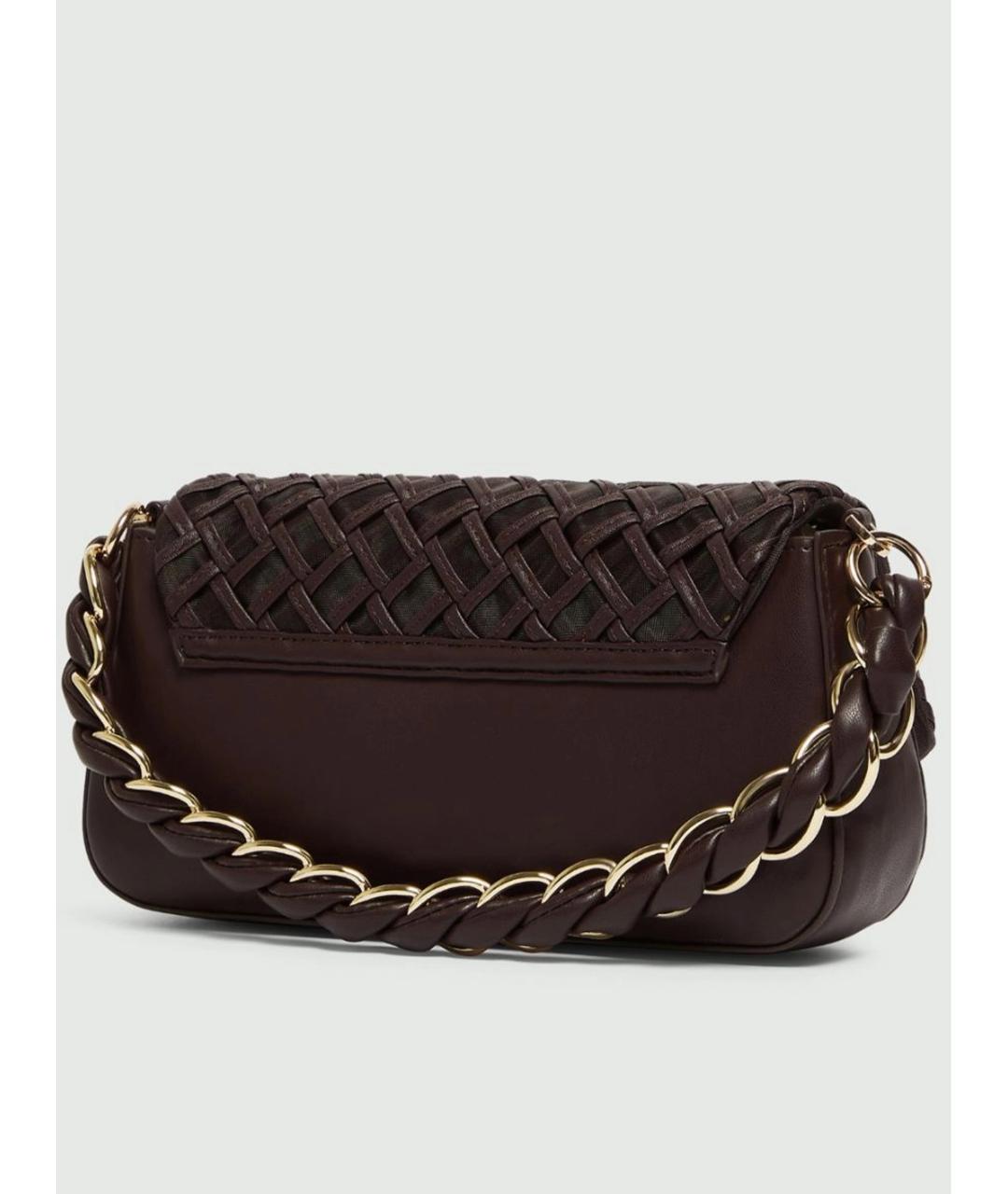 MARELLA Коричневая кожаная сумка через плечо, фото 2