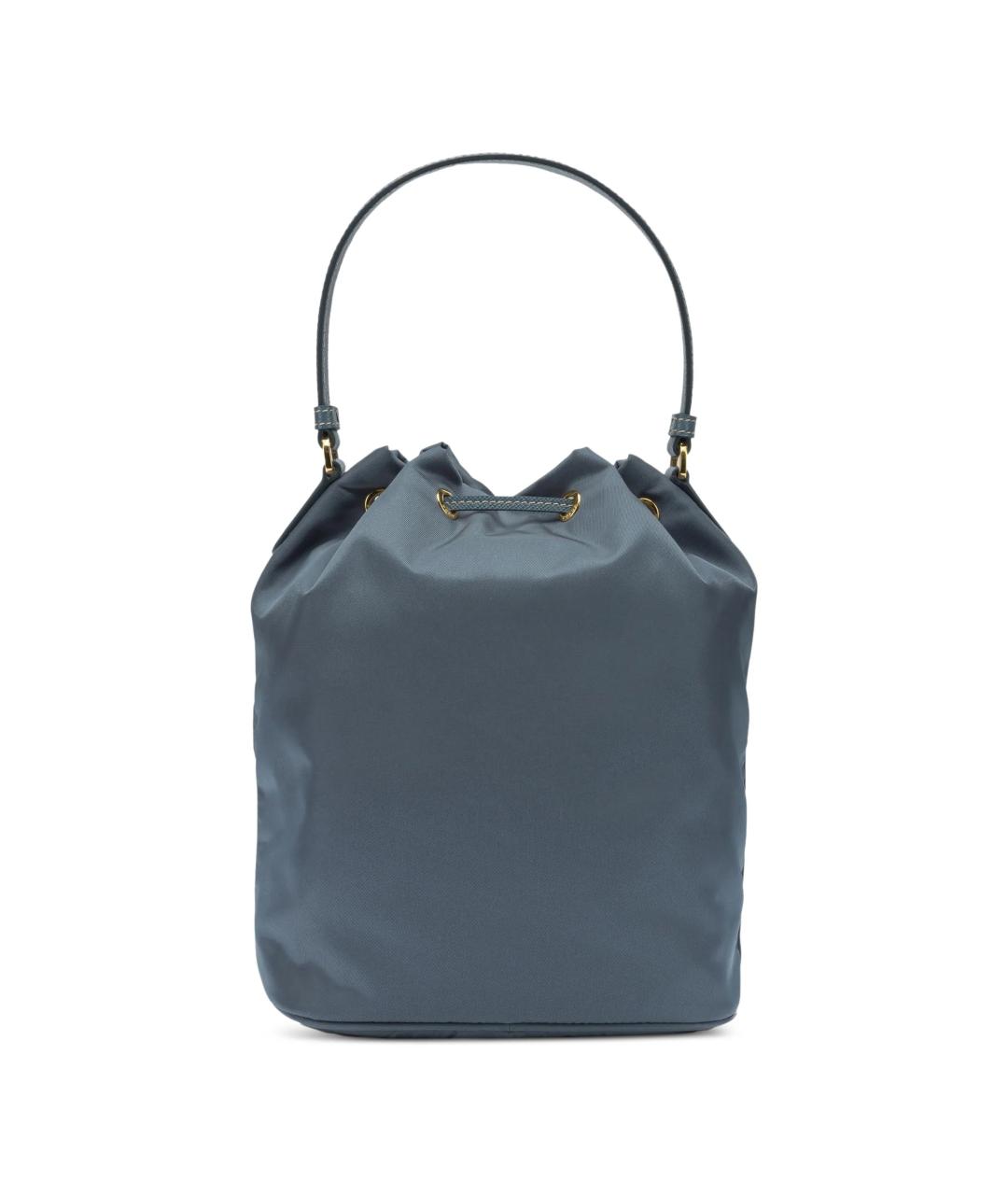 PRADA Синяя синтетическая сумка через плечо, фото 2