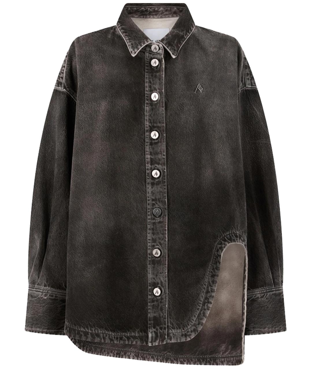 THE ATTICO Черная хлопковая рубашка, фото 1