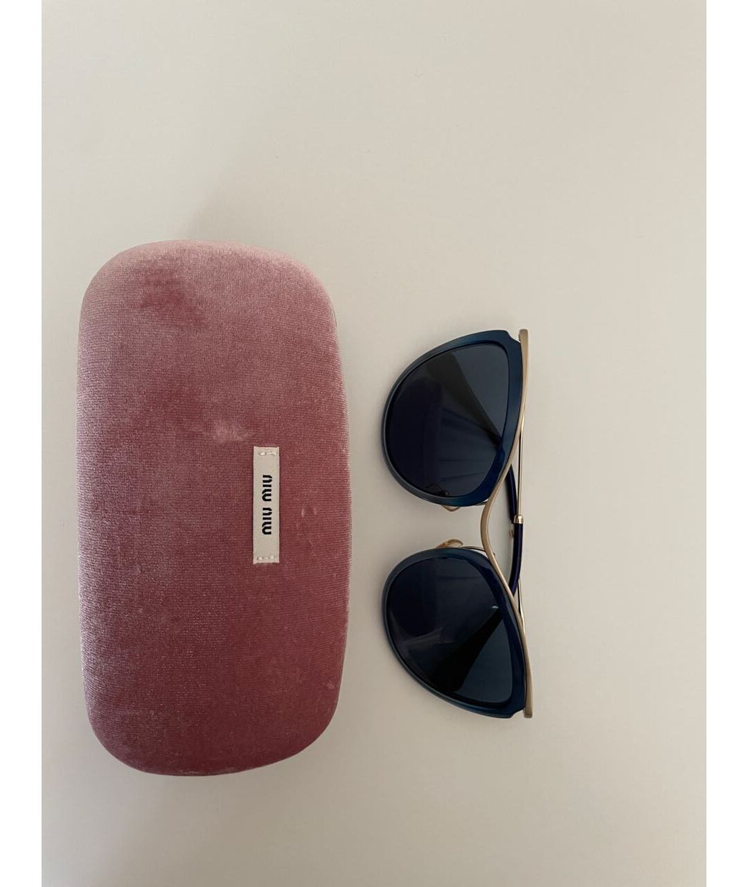 MIU MIU Синие пластиковые солнцезащитные очки, фото 8