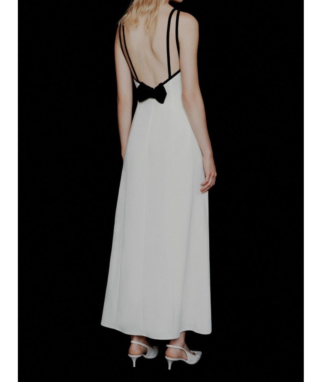 MARELLA Белое полиэстеровое повседневное платье, фото 3