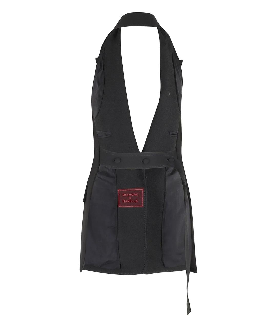 MARELLA Черный шерстяной жилет, фото 2