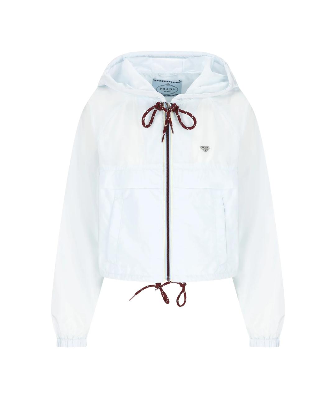 PRADA Белая полиамидовая куртка, фото 1
