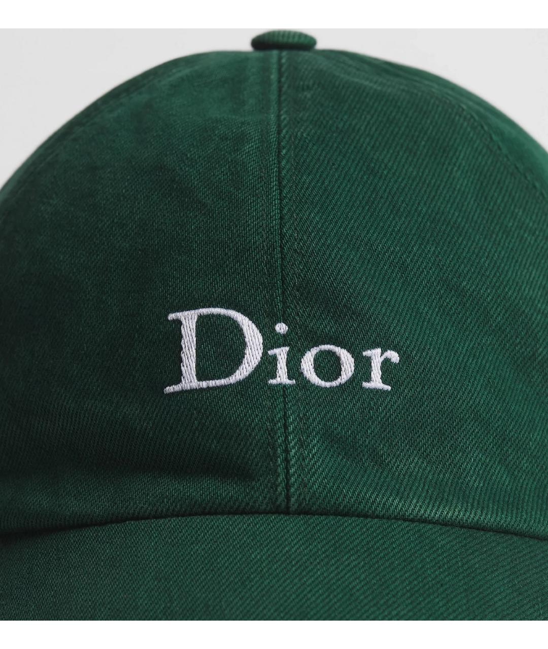 CHRISTIAN DIOR Зеленая хлопковая кепка/бейсболка, фото 3