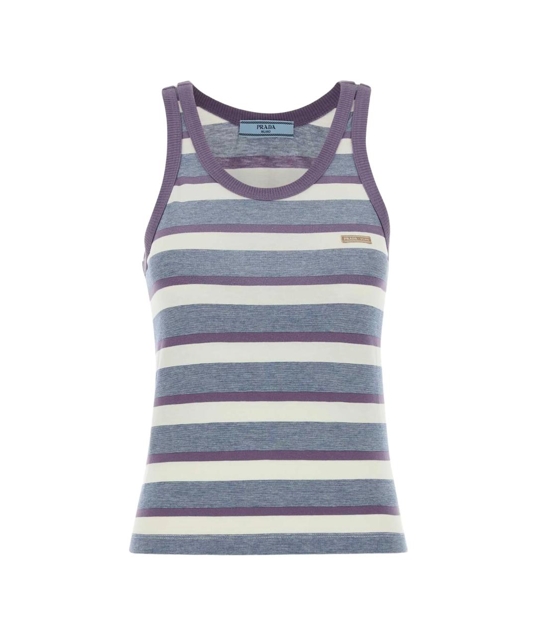 PRADA Синяя хлопковая майка, фото 1