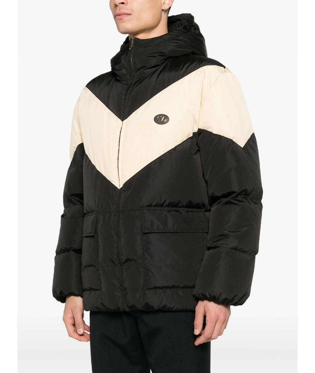 VALENTINO Черная полиамидовая куртка, фото 4