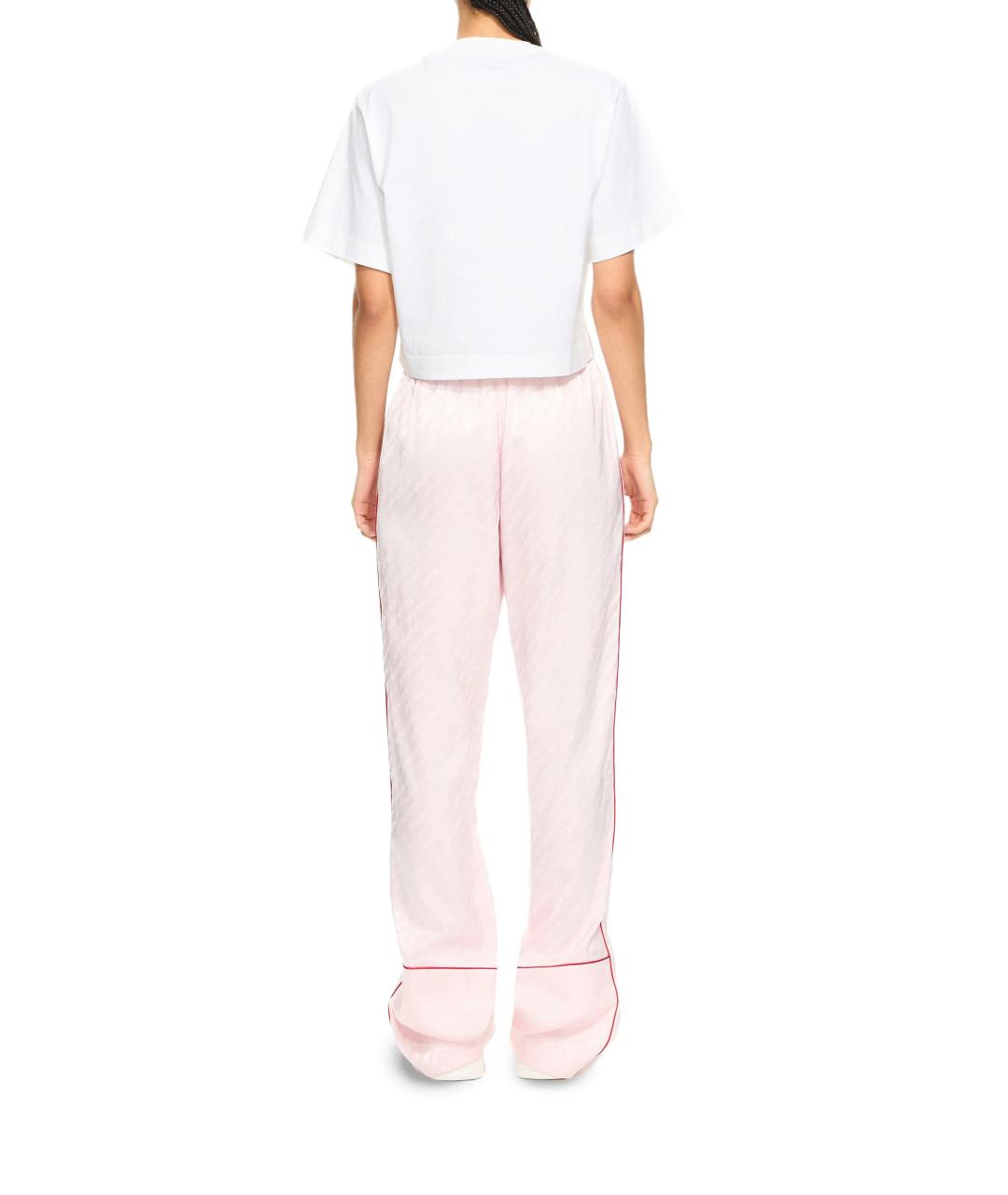 OFF-WHITE Белая хлопковая футболка, фото 3