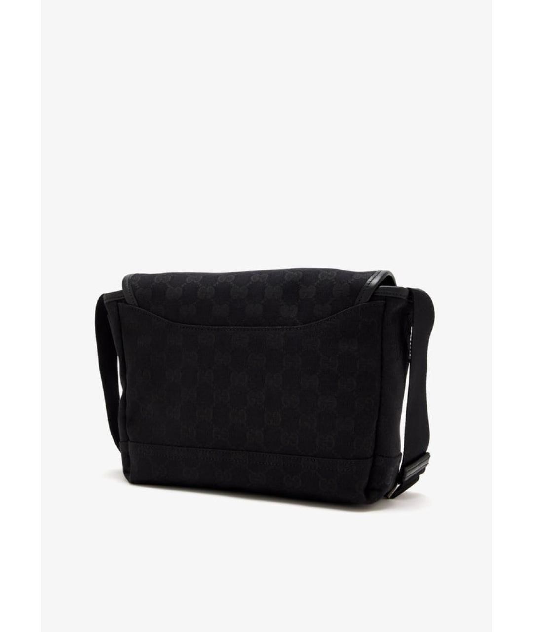 GUCCI Черная тканевая сумка на плечо, фото 3