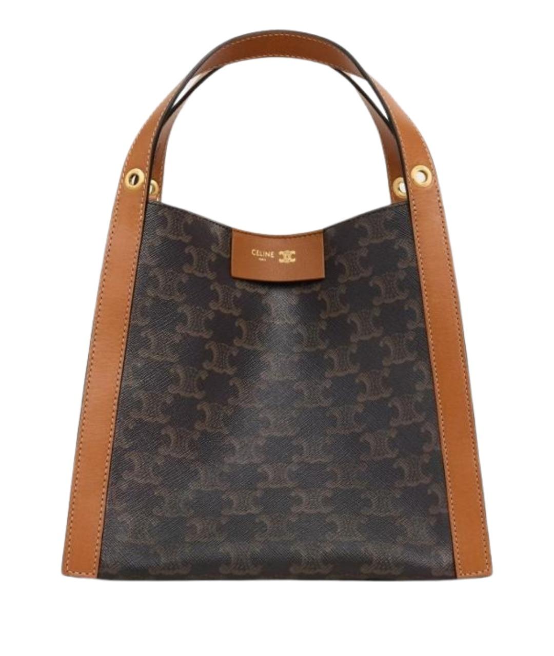 CELINE Коричневая сумка тоут, фото 1